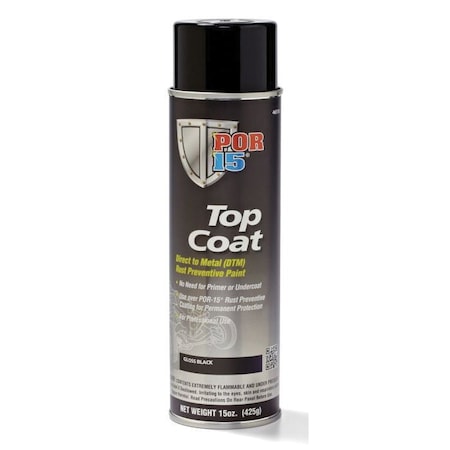 Por-15 Top Coat Chassis Black -, Can 45918
